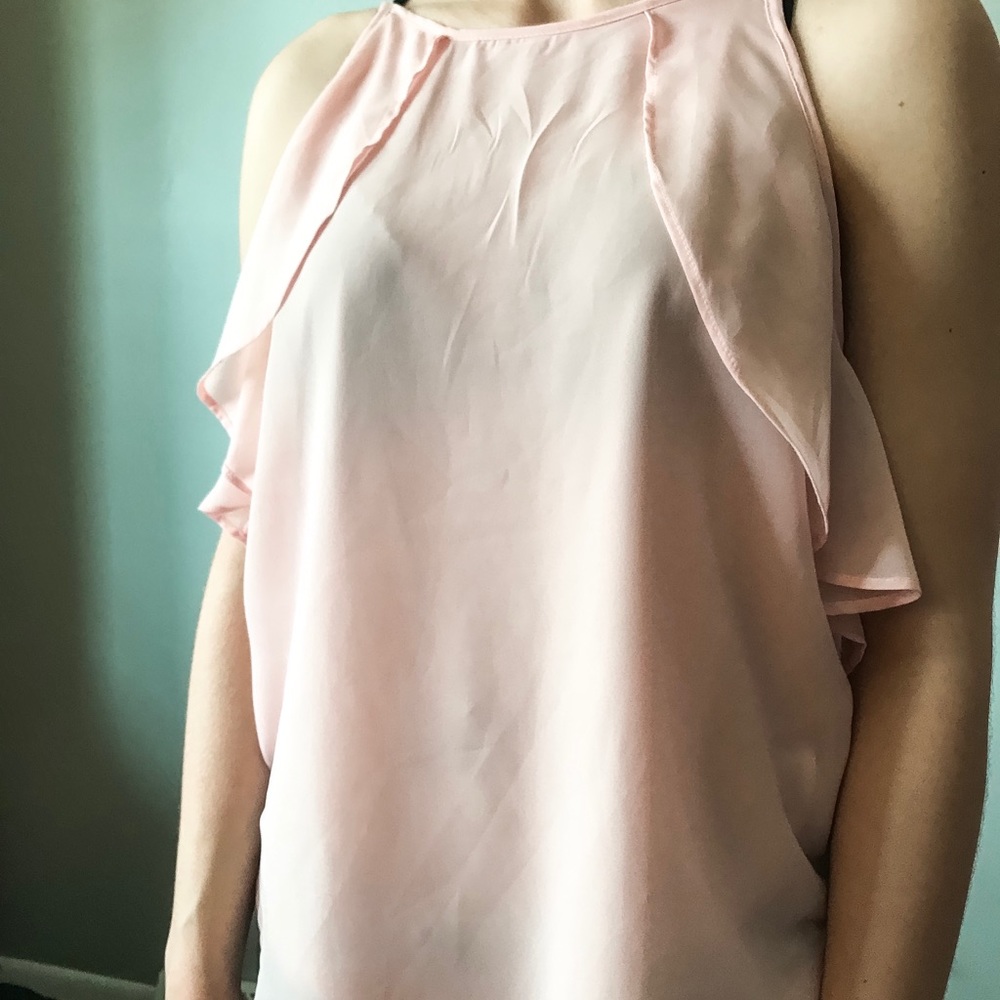 pink blouse tank top